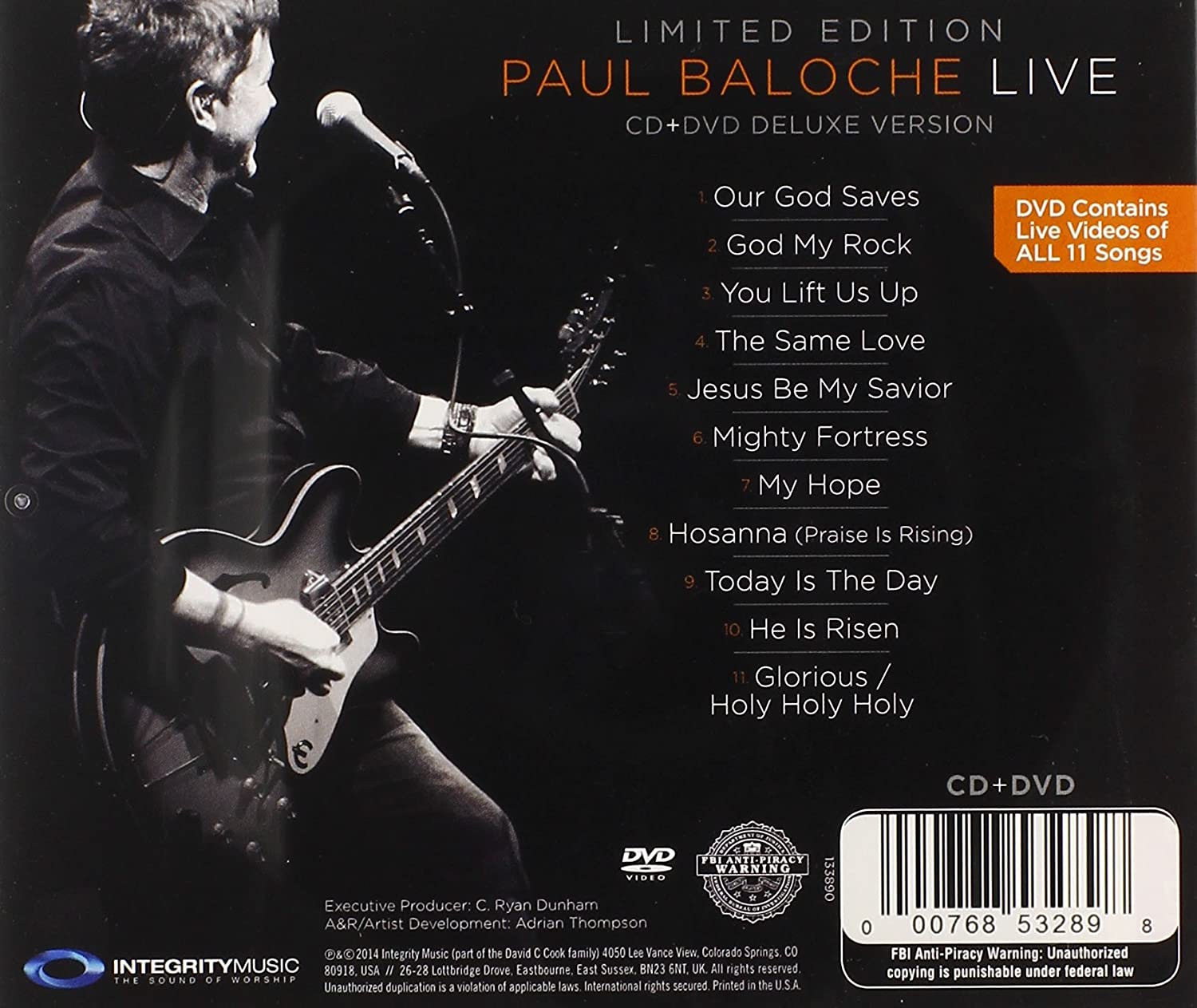 Paul Baloche - Live [Deluxe Edition] (CD+DVD)